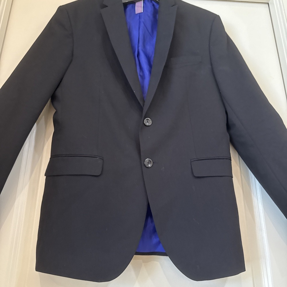 Zara Man‎ Sport Coat Mens 38 Black Blazer 2 Button Jacket Casual Career Preppy
